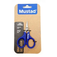 mustad stainless steel fishing professional scissors for lure easy to cut pe carbon line braid line other fishing products