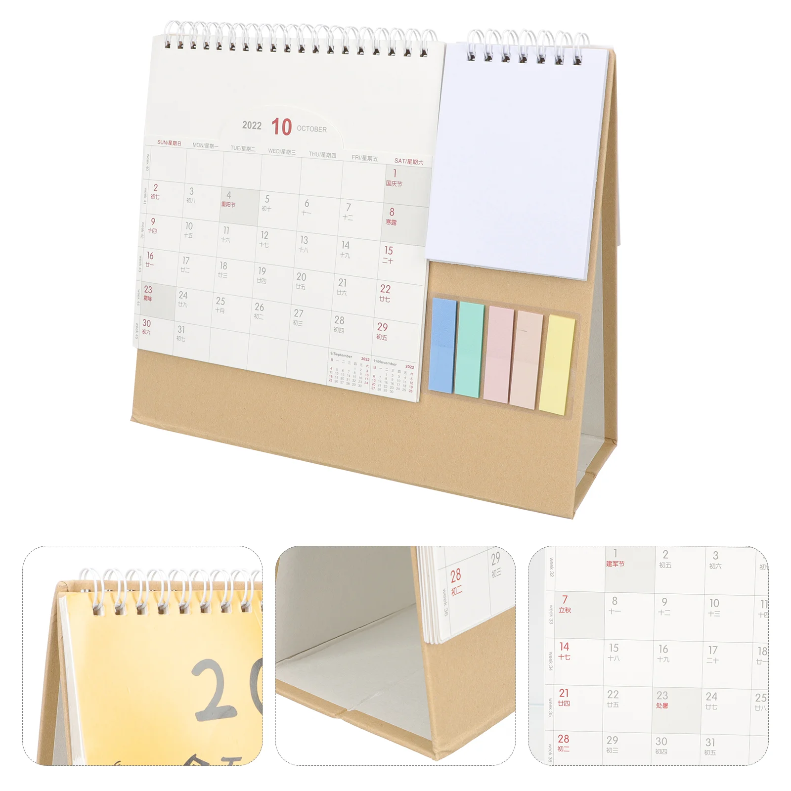 

Calendar Desk Table Monthly Calender Wall Planner Office Desktop Topstanding Easel Decorative Memo Year Daily Cute Miniagendas
