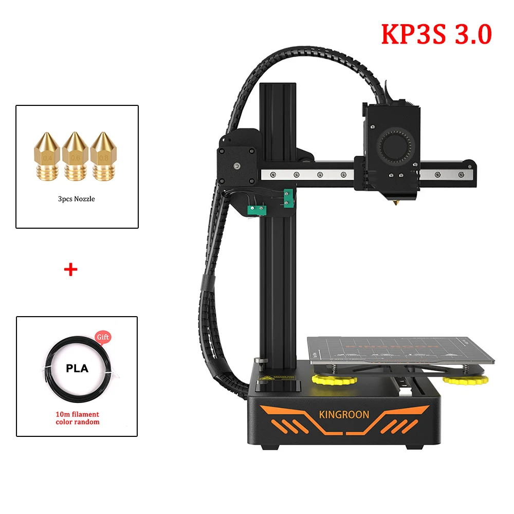 KP3S 3D Printer Cheap FDM Printer 3D Printing Titan Extruder High Precision Portable Printer 180x180x180mm 1.75mm PLA  PETG