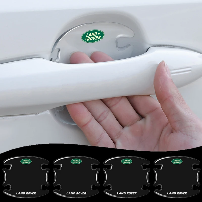

4pcs Epoxy resin Car Door Waterproof Auto Door Bowl Sticker For Land Rover Rnage Rover Freelander Discovery Defender Evoque