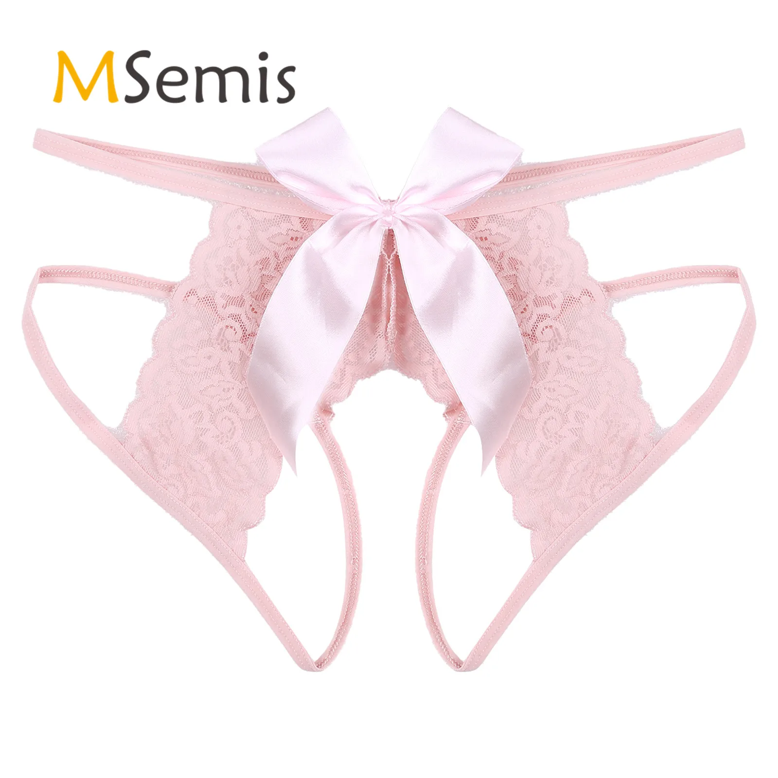 

Нижнее белье, мужские прозрачные кружевные стринги, нижнее белье, трусы, трусы с бантом на спине, стринги, трусы