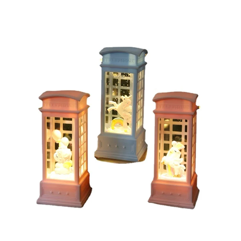 

Small Ornaments Miniature Model Unicorn Crystal Night Light Home Decorations Christmas Birthday Gifts