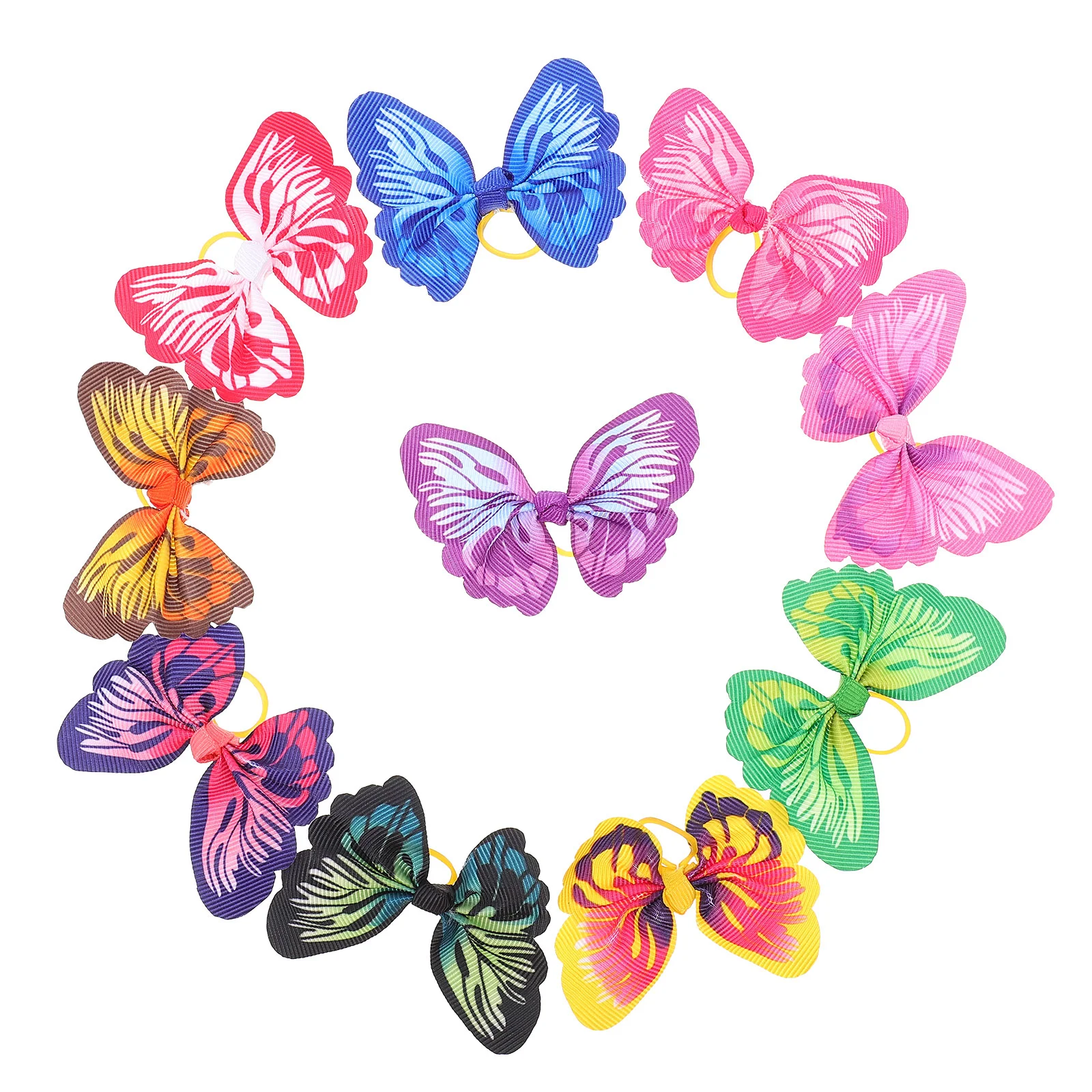 

30Pcs Festival Dog Decor Dog Hair Decor Party Puppy Bow Dog Hair Tie Decorative Dog Bow