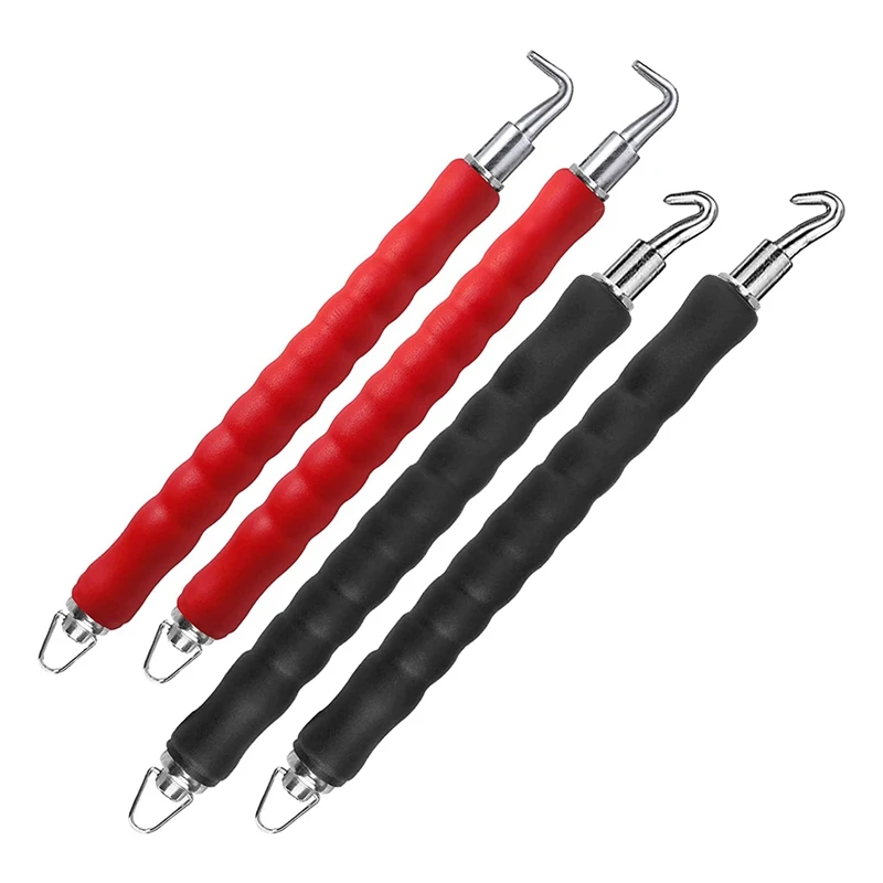 

Hot HG-4 PCS Semi-Automatic Rebar Tie Tool Hand Pulling Rebar Wire Tying Tool For Construction Site Steel Lashing (Black/Red)