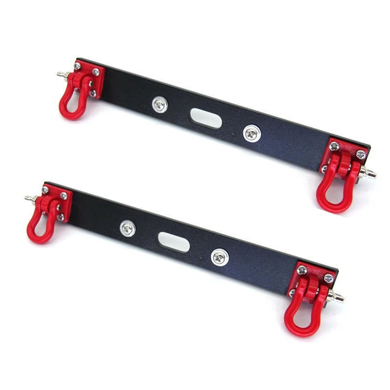 

2X Металлический задний бампер с буксировочным крюком для MN D90 D91 D99S MN90 MN99S 1/12 обновленные запасные части для радиоуправляемых автомобилей, ак...