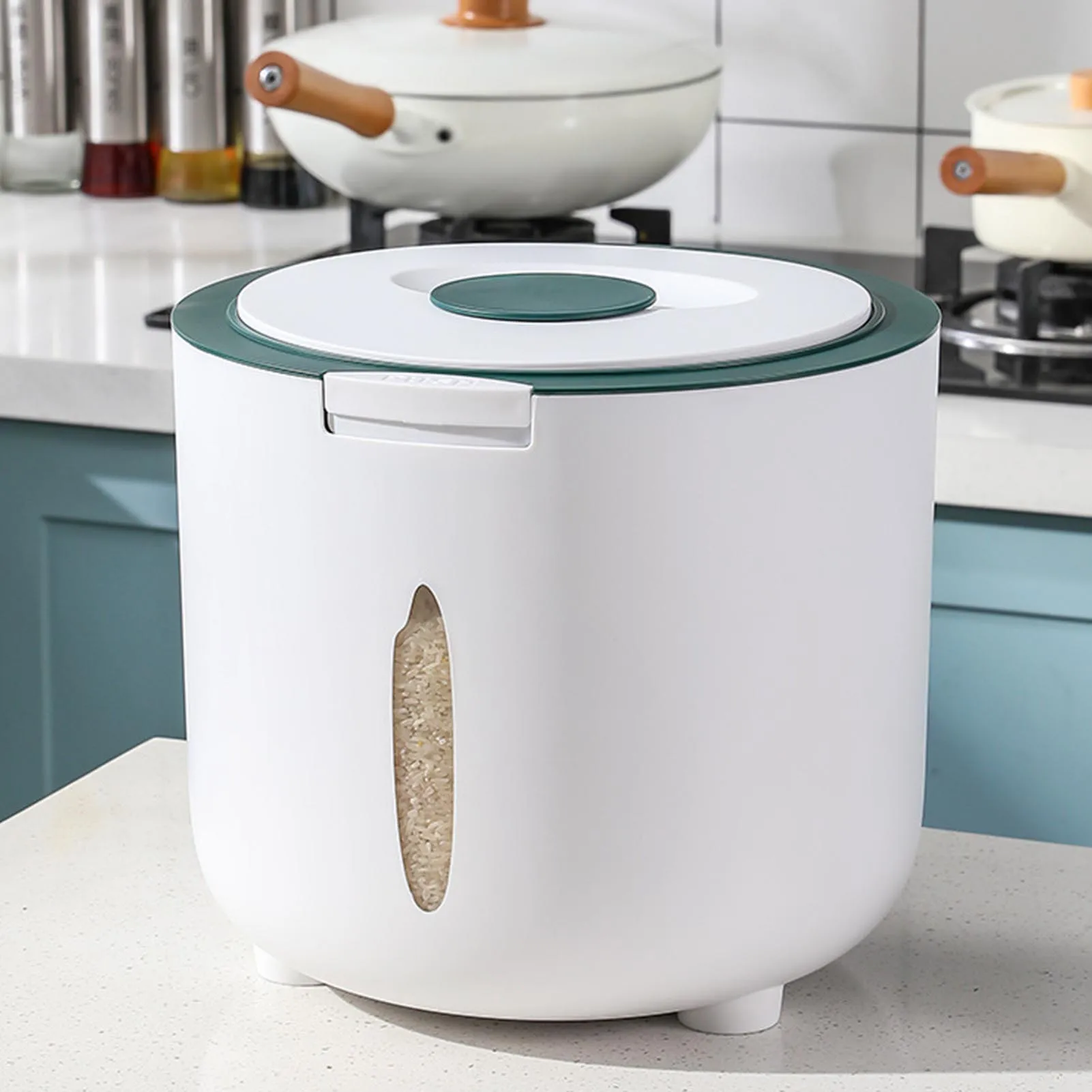 

Большой герметичный контейнер для зерна, диспенсер для зерен, ведро для кухни, контейнер для муки, сахара, риса, принадлежности для выпечки