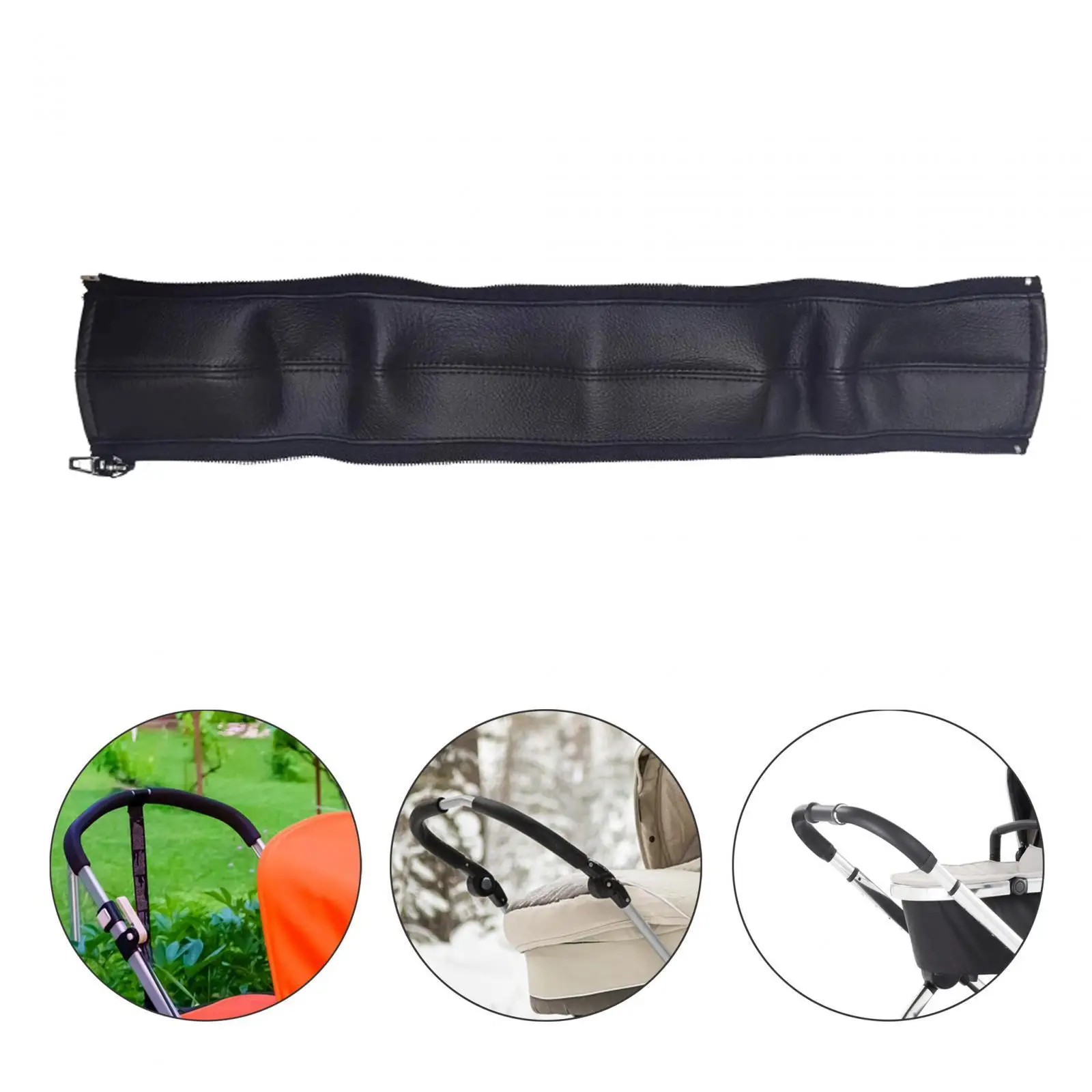 

Infants Stroller Handlebar Sleeve Foam Inside Sweat Absorbent Wear Resistant Easy to Install Armrest Protect Case Soft Universal