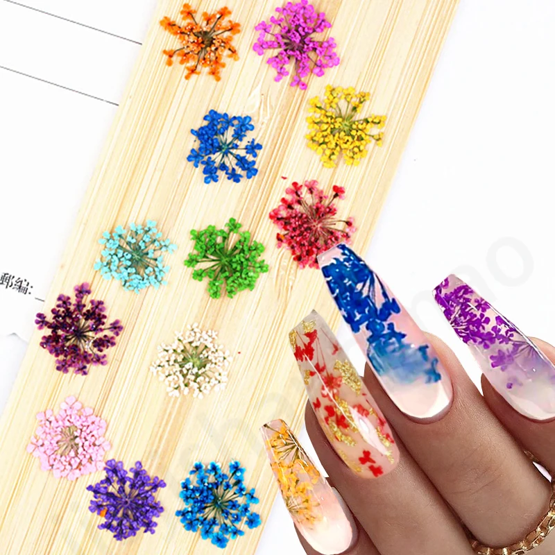 

Сухие цветы для дизайна ногтей сухие цветы для ногтей настоящие сухие цветы 3D украшения для ногтей Цветочный Маникюр Цветочные наклейки ак...