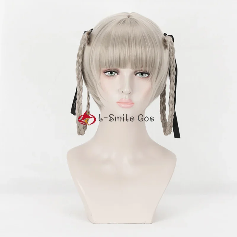 Аниме Kakegurui Momobami Kirari парики для косплея плетеные с черной лентой термостойкие