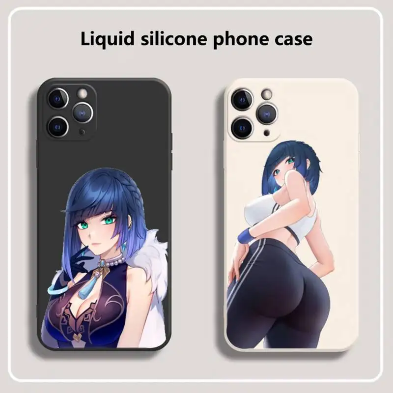 

yelan genshin impact Phone Case for iPhone 13 12 11 mini pro XS MAX XR 8 7 6 6S Plus X 5S SE 2020