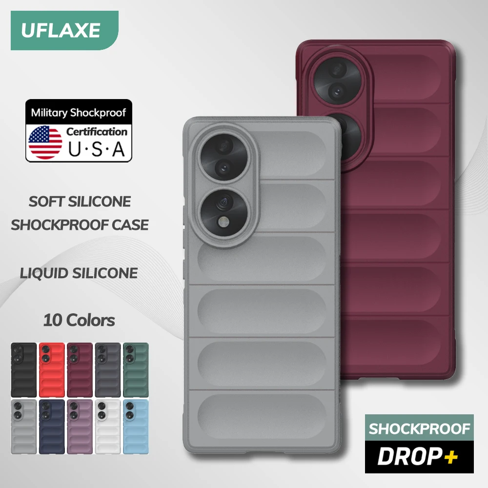 UFLAXE Original Soft Silicone Case for Honor 70 / 70 Pro / Honor 70 Pro Plus Shockproof anti-slip Back Cover Casing
