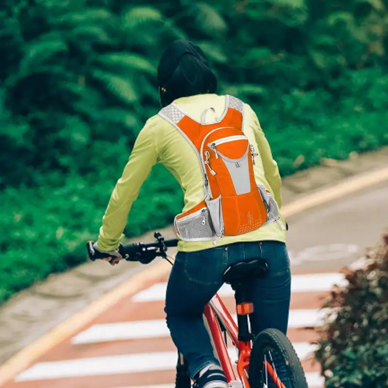 Cycling Backpack 12L Cycling Backpack With Multiple Compartments Lightweight Hiking Camping Ski Running Backpack For Men Women