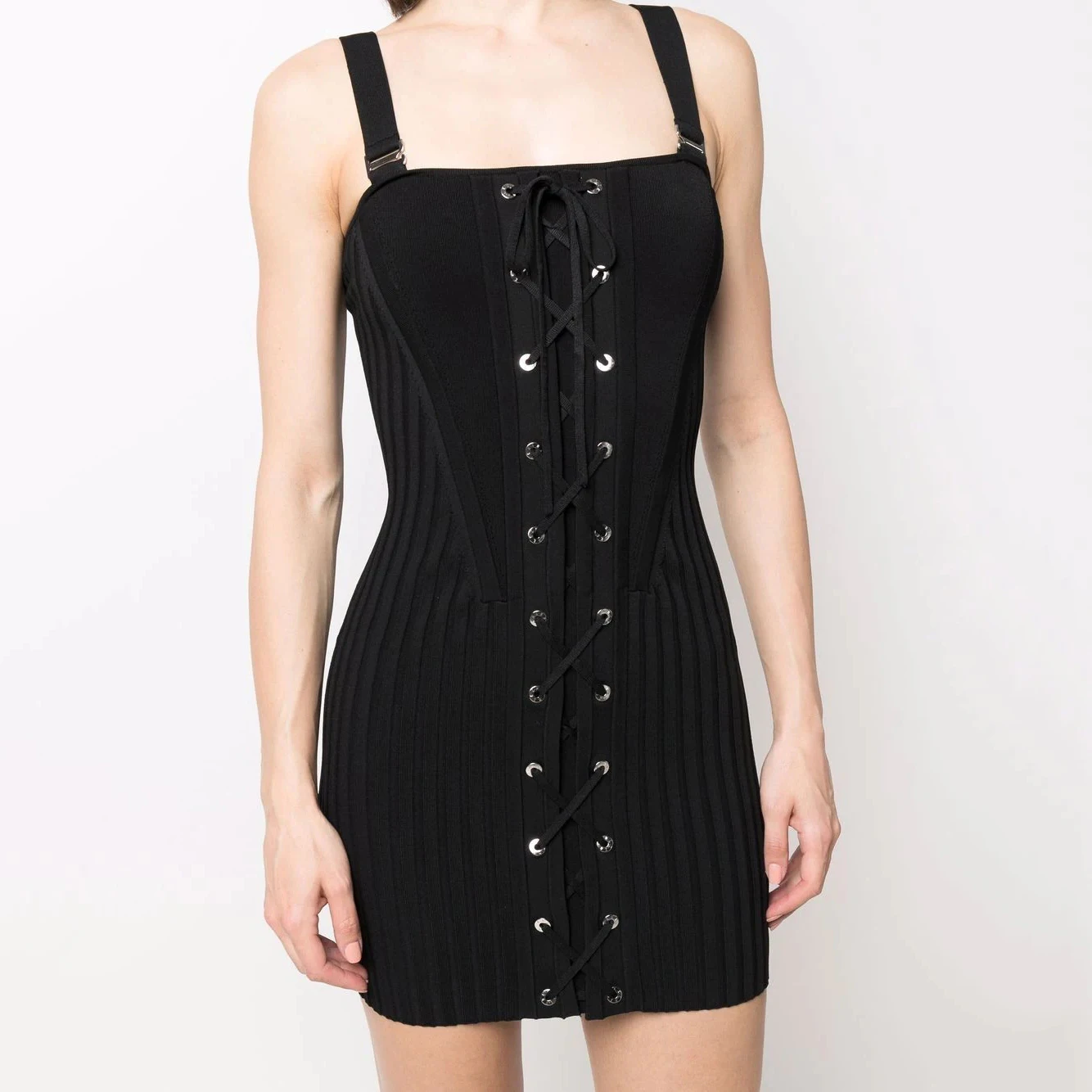 

2022 early autumn new women's clothing niche elegant temperament commuter tube top dress, bandage corset suspender knitted skirt