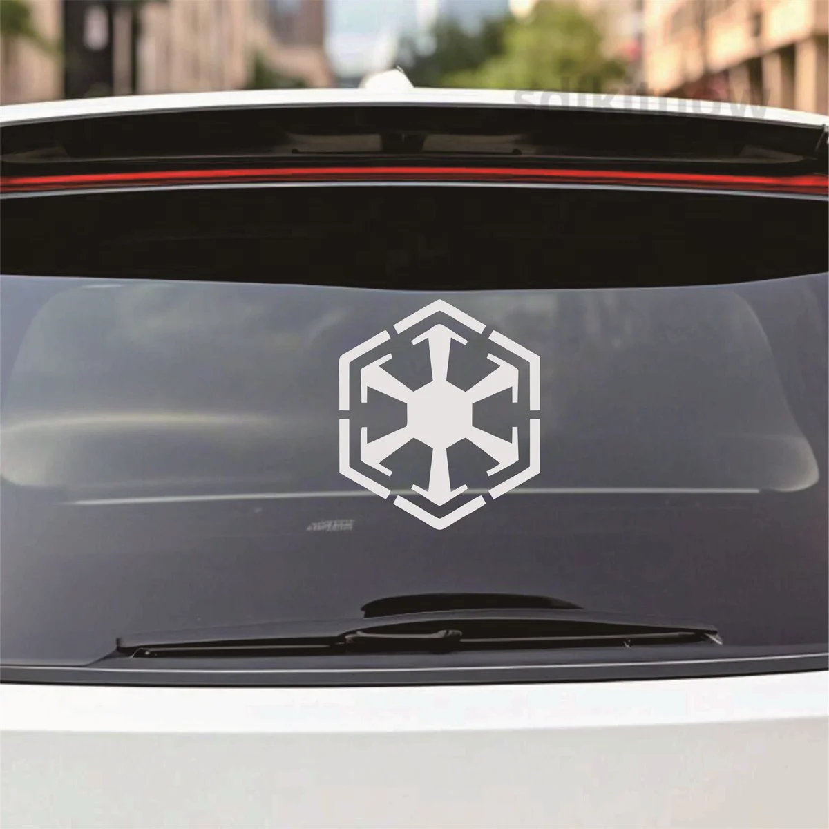 

Новый логотип Dark Sith для War Star, автомобильные наклейки на заднее окно, лобовое стекло, скейтборд, мотоцикл, наклейки