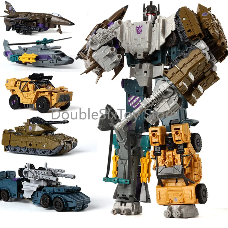 Робот-трансформер Haizhixing 5 в 1 игрушечный автомобиль аниме Bruticus Defensor модель