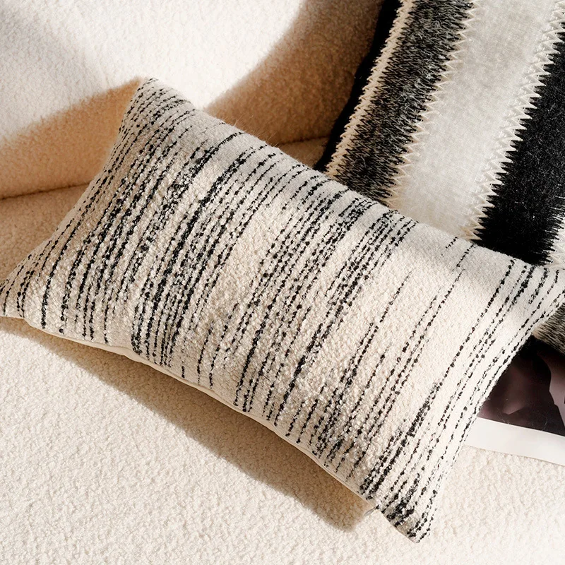 Наволочка с вышивкой в виде бамбуковых листьев 30 х50/45 х45 см