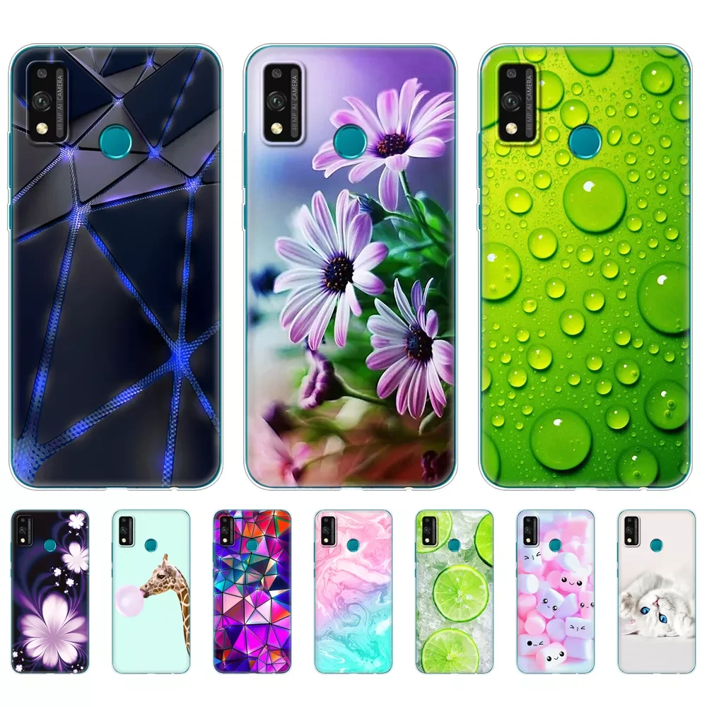 

For honor 9x lite Case Silicon Back Cover Phone Cases For huawei Honor 9X lite Soft touch Case 6.5 inch coque fundas etui bumper