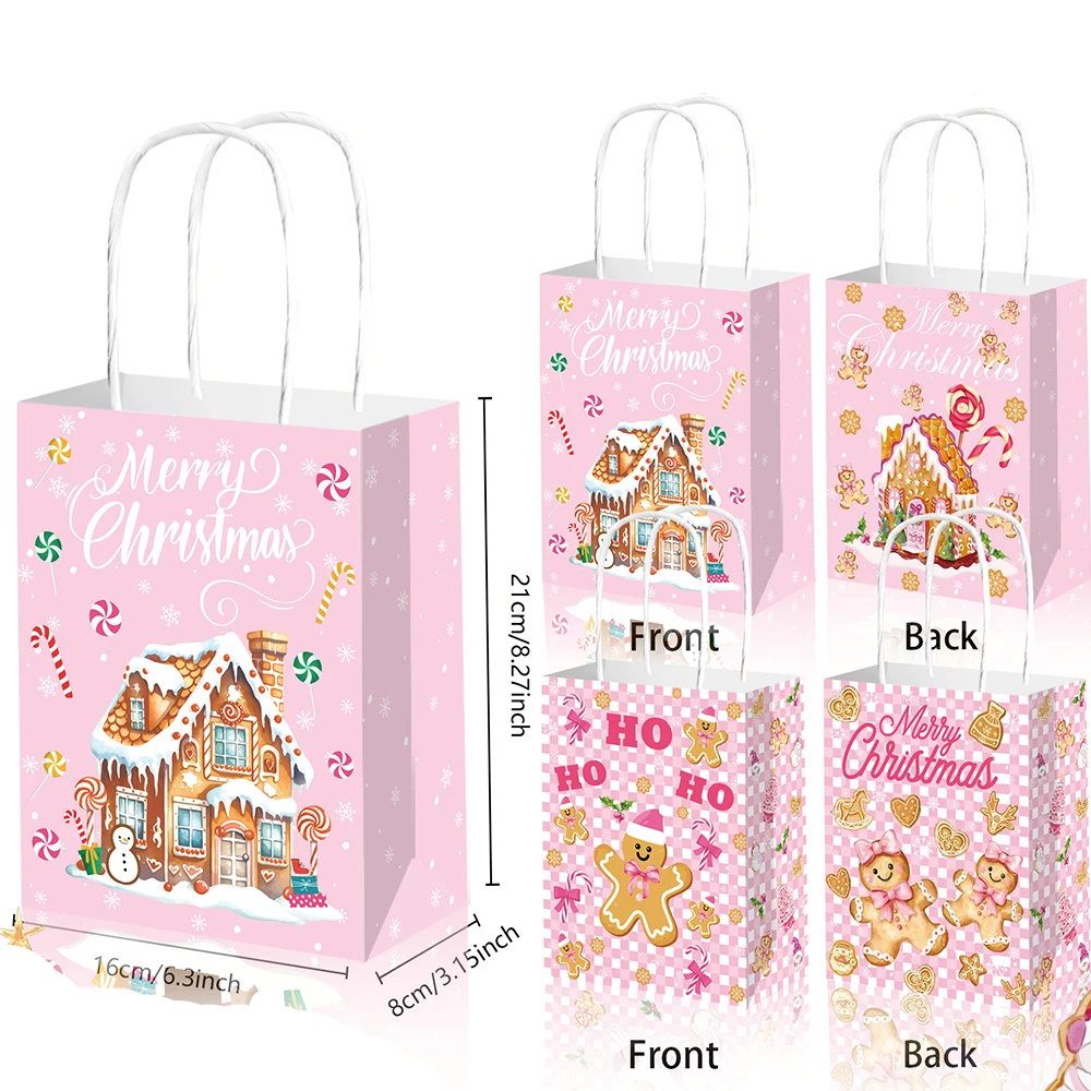 

Крафт-пакеты для подарков Санта Клаус