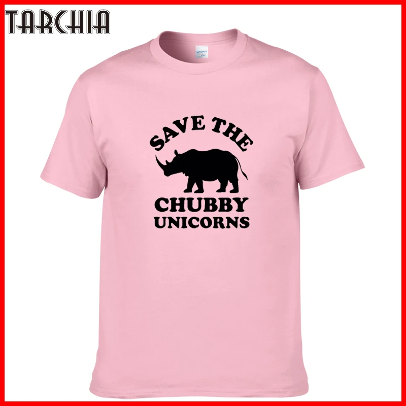 

TARCHIA 2022 Fashion Summer Save Chubby Unicorns t-shirt Cotton Tops Tees Men Short Sleeve Boy Casual Homme Tshirt T Shirt Plus