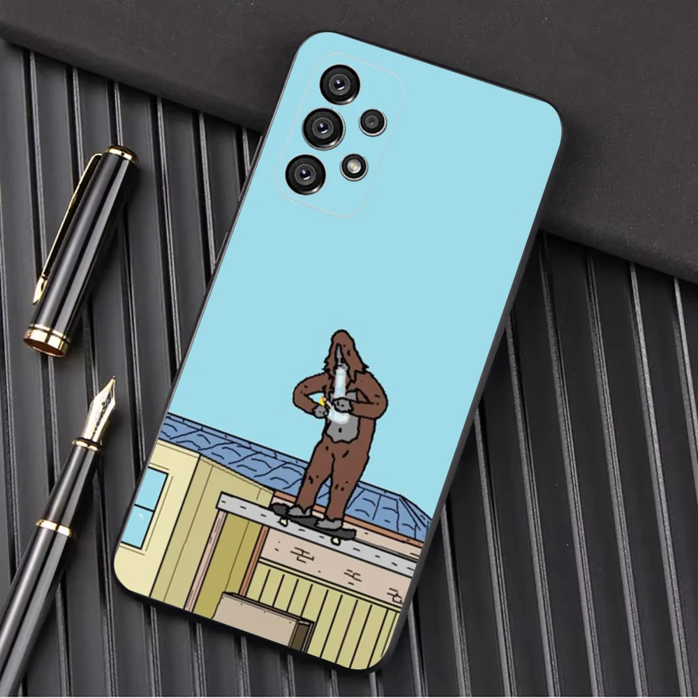 Чехол для телефона Sassy The S-Sasquatch Samsung Galaxy A13 A21s A22 A31 A32 A52 A53 A71 A80 A91 Soft Black Shell