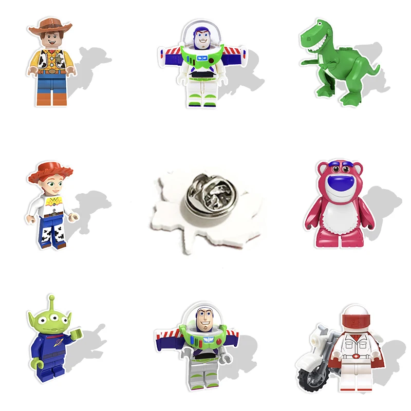 

Disney Brooches Cute Lovely Toy Story Buzz Lightyear Lapel Pins Epoxy Resin Badges Design Jewelry Accessories Gifts Friend FRE40