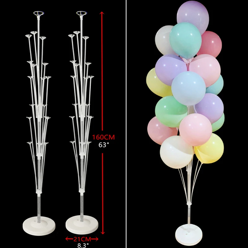 

19/13/7 Tubes Balloon Stand Balloon Holder Column Confetti Balloons Baby Shower Birthday Party Wedding Xmas Decoration Supplies