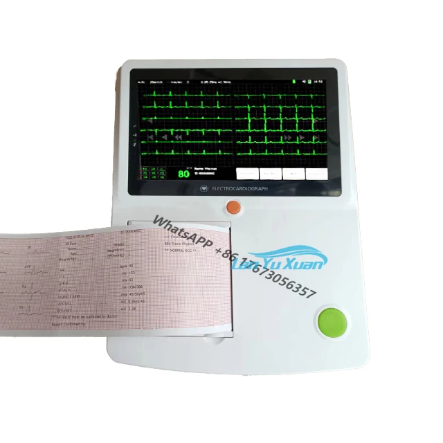 

Hotsale 12 Lead PC Ecg Free for PC Software 3 Channel Ekg Electrocardiogram Machine for HR Test