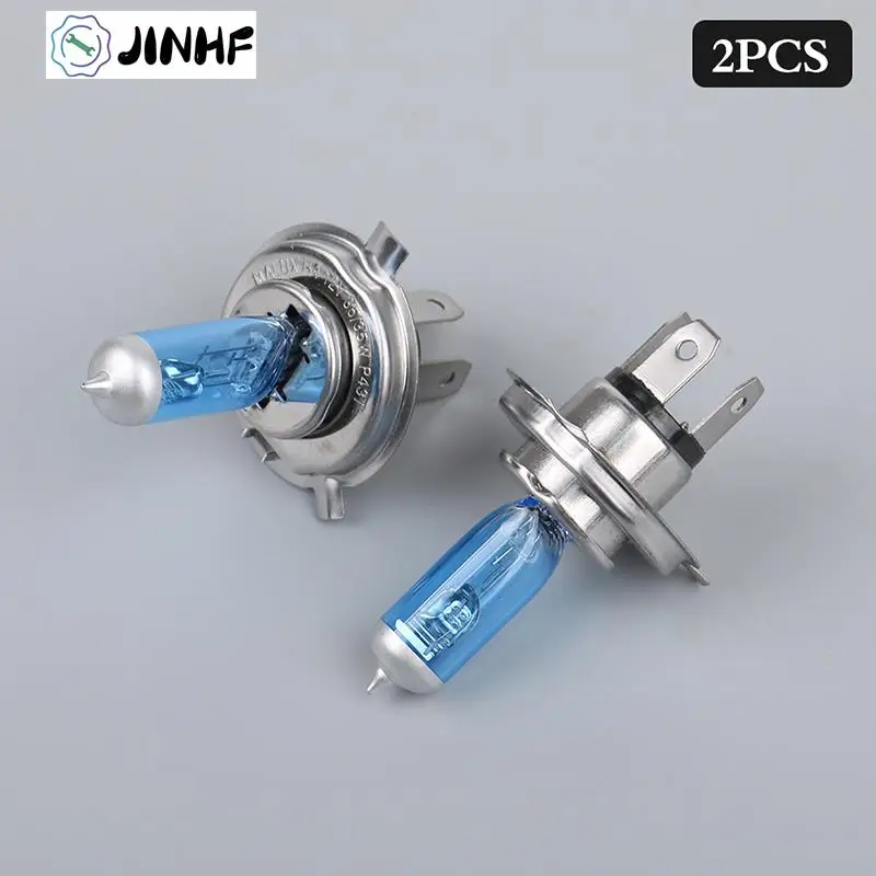 

2PCS High Quality Scooter Moped Motorcycle Headlight Bulb H4 P43T 12V 35/35W White Light