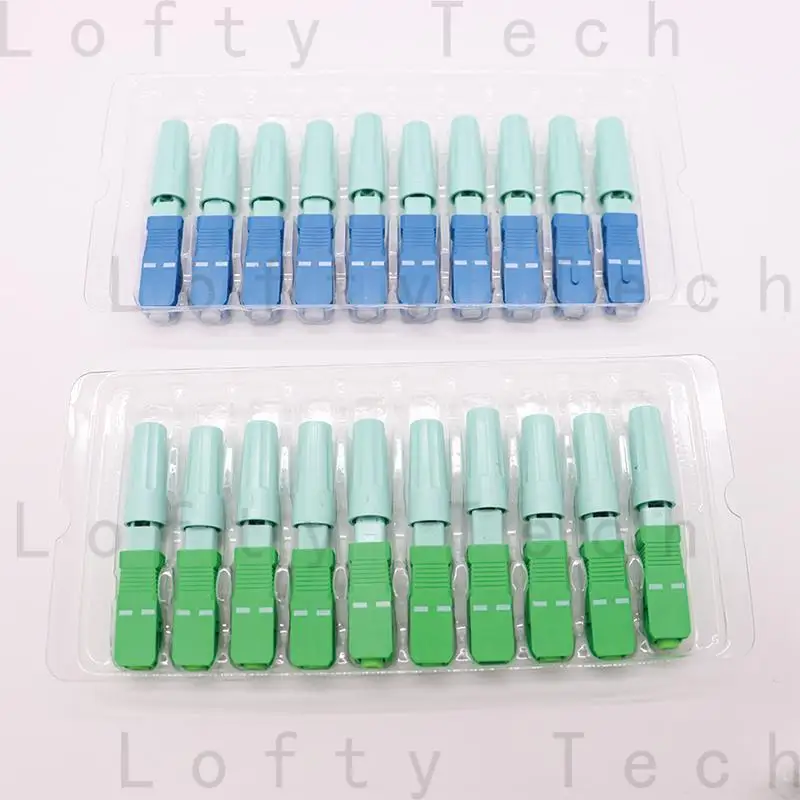 New SC APC SM Single-Mode Fast Connector SC UPC FTTH Tool Cold Connector Fiber Optic quick Connector free shipping