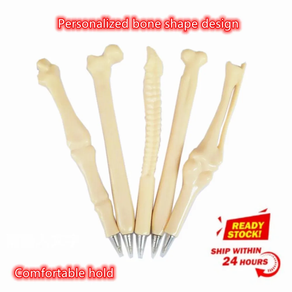 

ABS Ballpoint Pens Creative New Strange Stationery Realistic Bone Modeling Pen Student Prize Funny Decoration Comfortable Hold