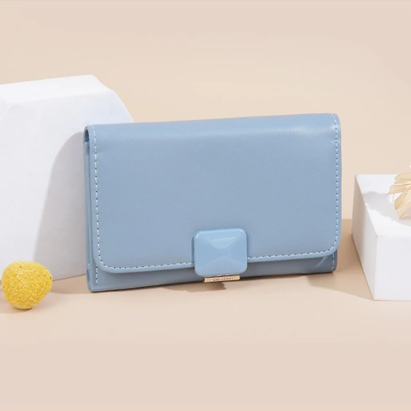 Средние кошельки для женщин Дамский кошелек Роскошный дизайнерский трендовый