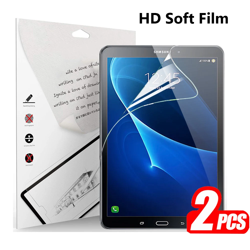 

2 packs PET soft screen protector for Samsung galaxy tab A 7.0 8.0 9.7 10.1 10.5 SM-T280 T285 T510 T515 T590 T595 T580 T585 Film