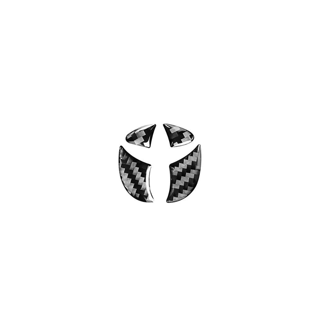 

Настоящее углеродное волокно для Toyota Corolla 2014-, Автомобильное рулевое колесо, логотип, украшение, внутренние наклейки, аксессуары для модификации автомобиля