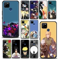 phone case for oppo a3s a5s a9 a15 a31 a63 a54 a52 find x2 reno 4 5 6 pro 5g silicone back cover cute cartoon japan anime naruto