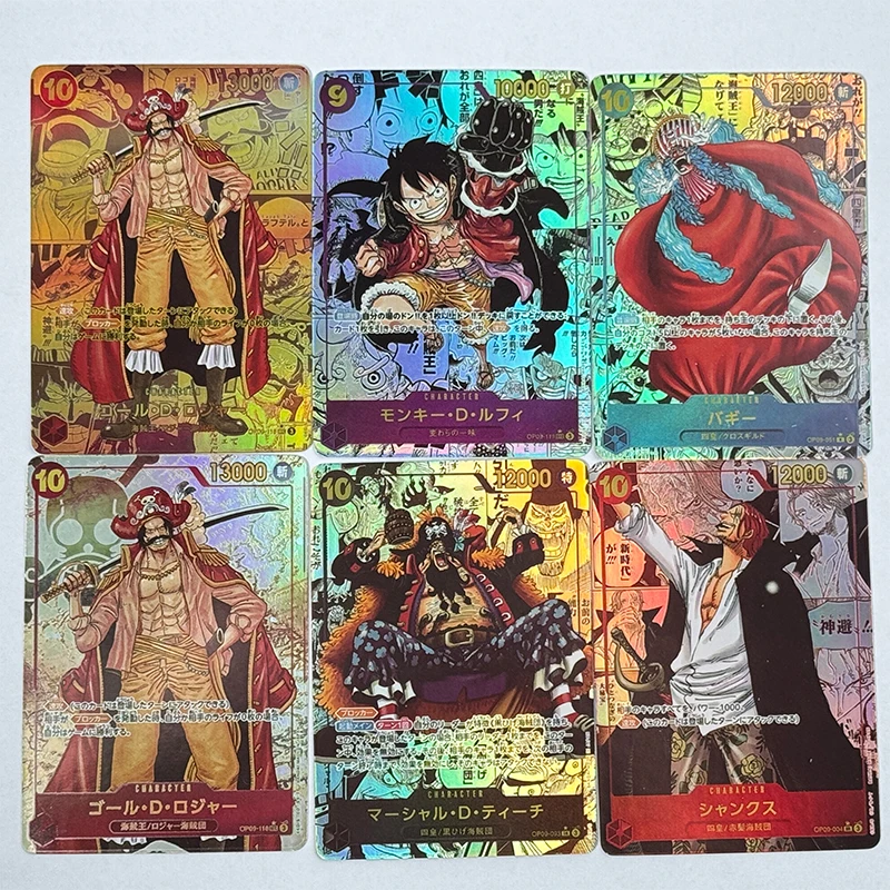 Фото ONE PIECE Comics OP09 Marshall D Teach Багги Обезьяна Д. Луффи DIY Домашние игрушки Xtreme Коллекционная карта Рождественский подарок на день рождения №2
