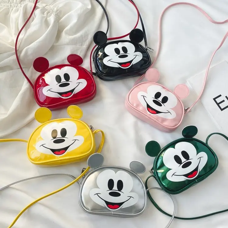 

Детская мини-сумка на плечо Disney, милая сумка-мессенджер для младенцев, модная универсальная сумка для младенцев с монетницей и закусками