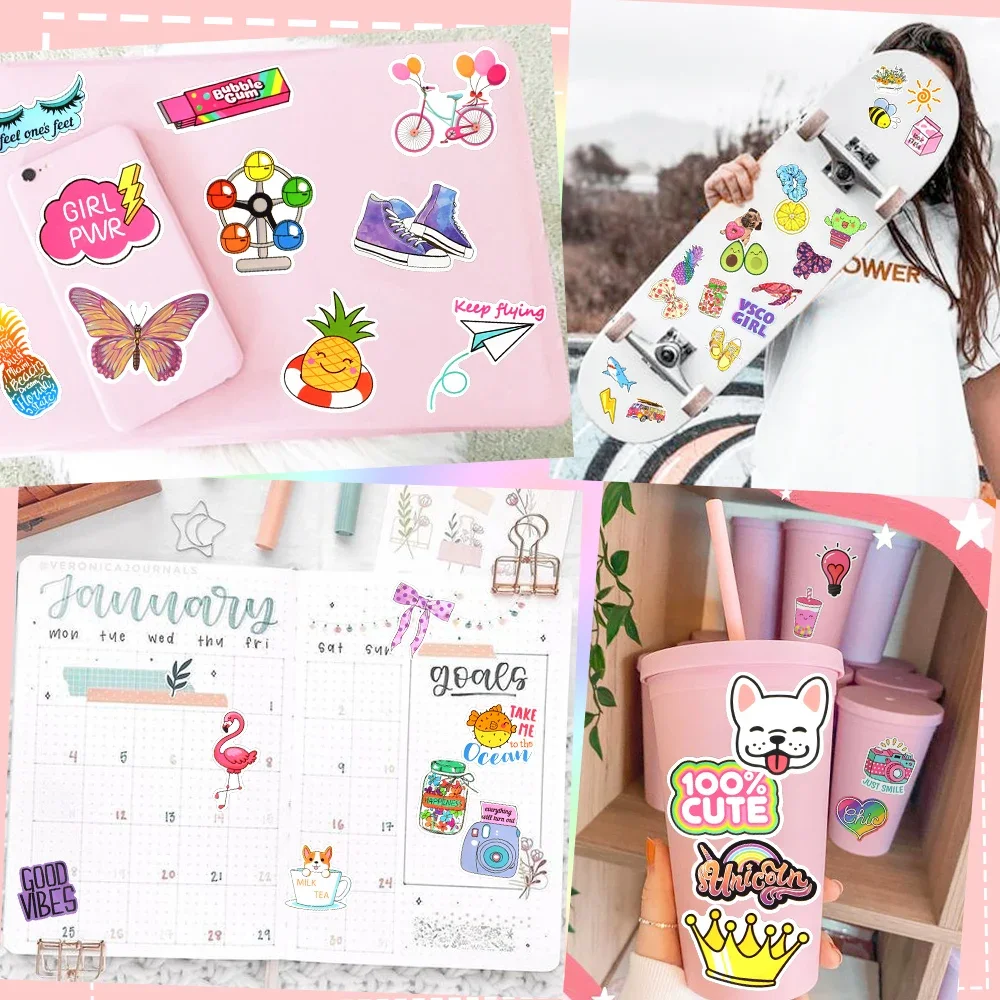 150/250 шт. наклейки для автомобиля ноутбука телефона велосипеда скейтборда багажа