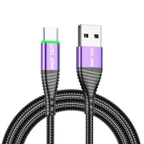 Светодиодный 3A Type C кабель Micro USB провод для быстрой зарядки провод для S23 мобильный телефон зарядка USB Type C зарядные кабели