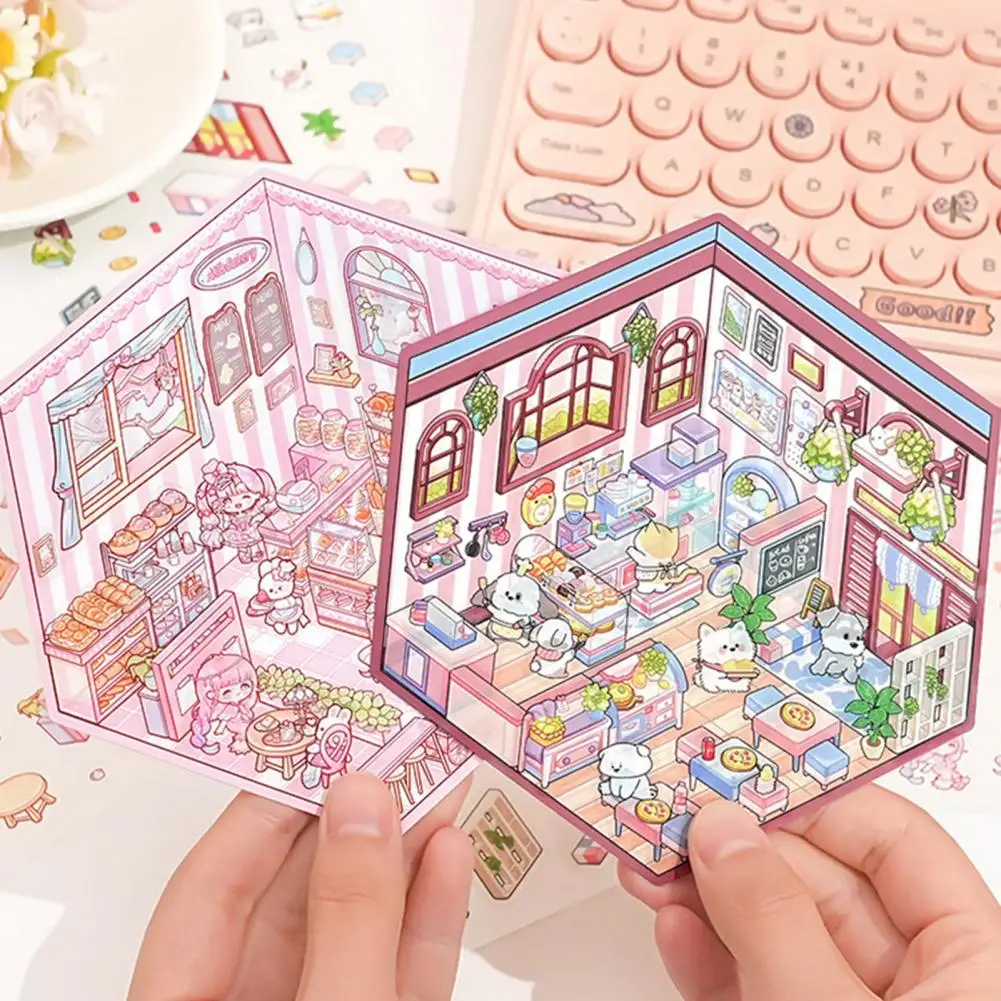 125*140 мм DIY проект 3D наклейки для дома взрослых и детей забавные мультяшные снятия