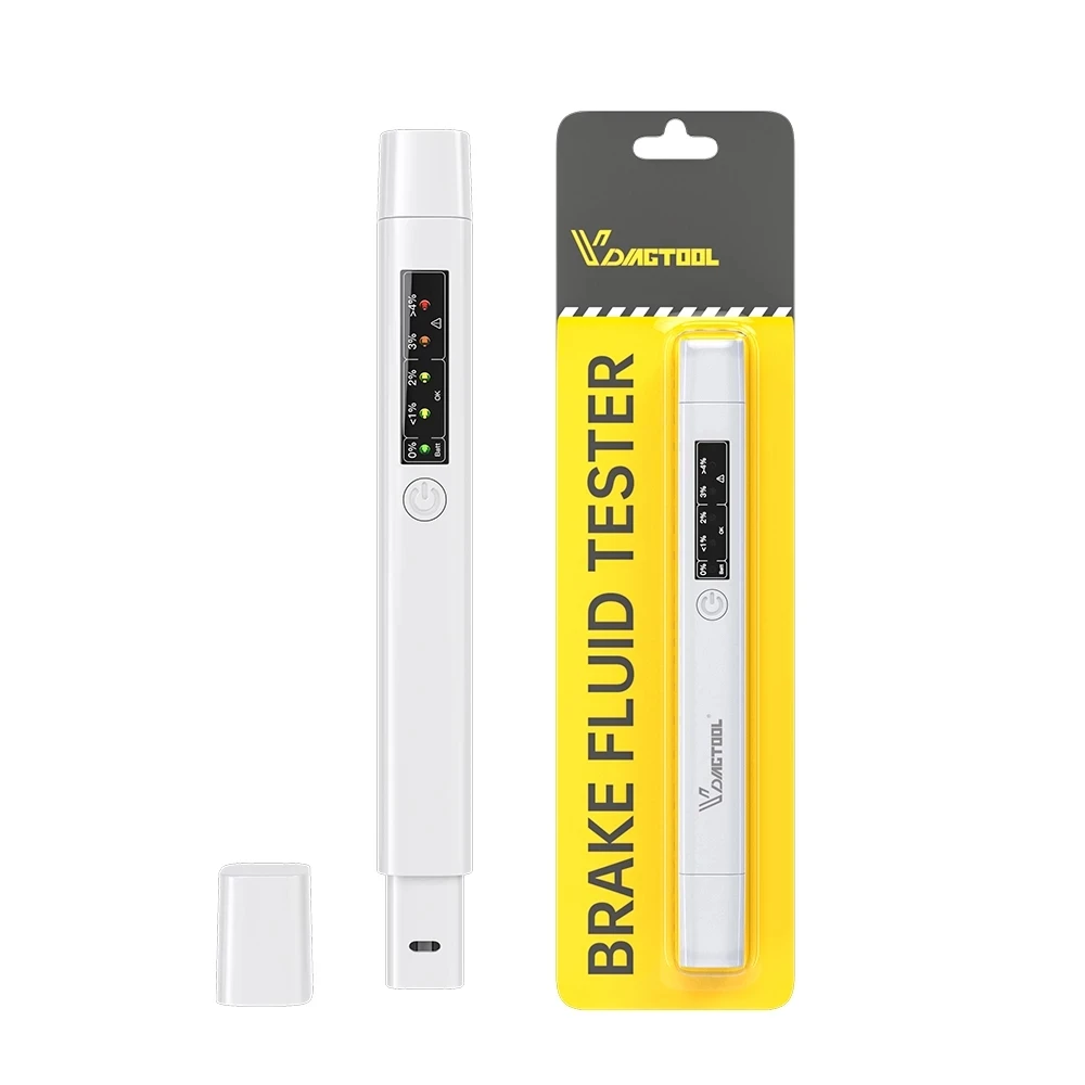 

New Auto Liquid testing Brake Fluid Tester Pen 5 LED Indicator Display For DOT3/DOT4 Electronic Pen Brake Fluid Oil Tester