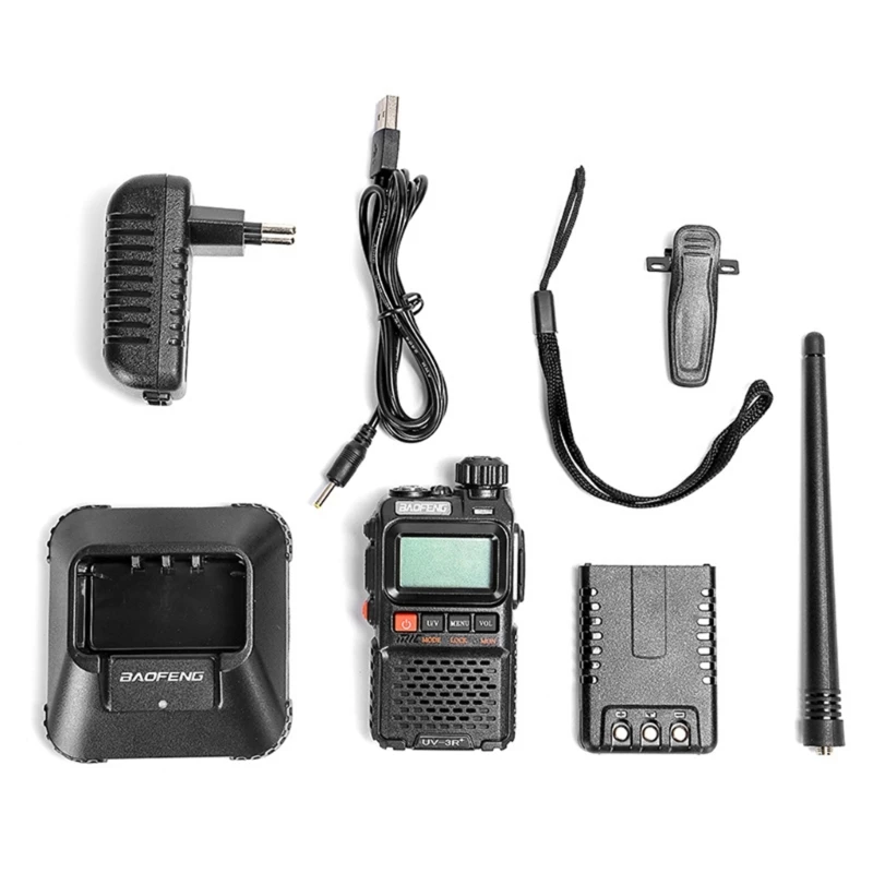 Walkie-Talkies for Adults Long Range 2-Way Radio VHF/UHF Handheld-Radio BF-UV-3R Drop Shipping