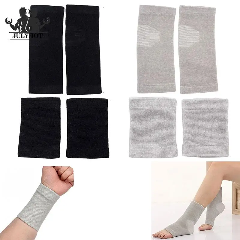 

1Pair Bamboo Charcoal Ankle Support Wrist Brace Breathable Elastic Sport Knee Wrap Pad Fitness Pain Relief For Men And Women