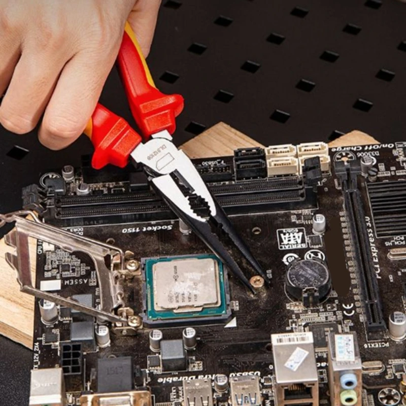 Изолированные плоскогубцы с длинными иглами 150 мм 1000 В для электромобилей