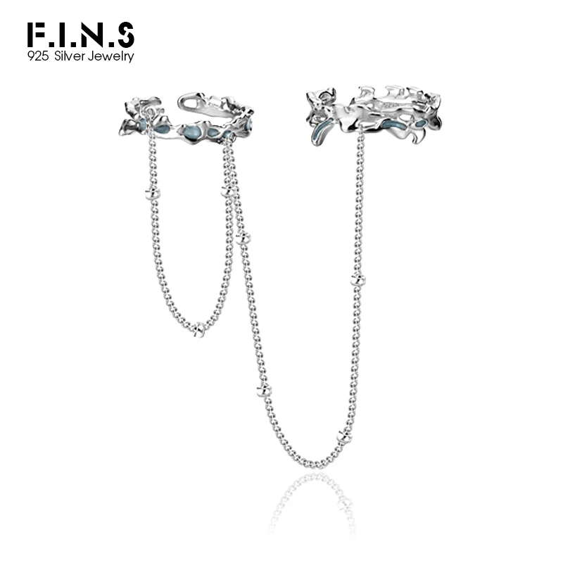 

Женское двойное кольцо из серебра 925 пробы, с эмалью