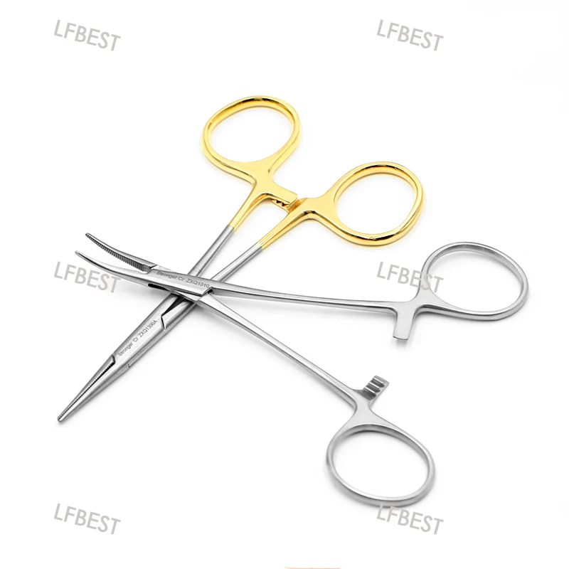 Apply Strong Hemostatic Forceps Stainless Steel Instrument Cosmetic Plastic Double Eyelid Surgery Tool 12.5cm Surgical Vascular