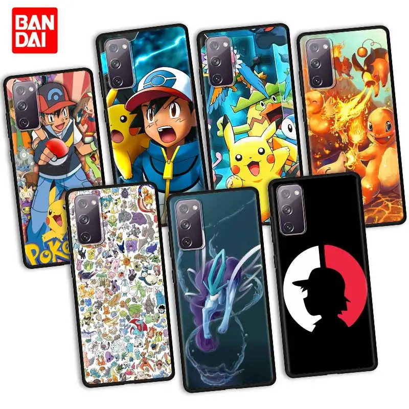 

Cover Phone Case for Samsung Galaxy S20 FE S21 S10 S9 Plus Ultra 5G S20fe S21fe S20ultra Bag Capa Armor Phone Cartoon Pokemons
