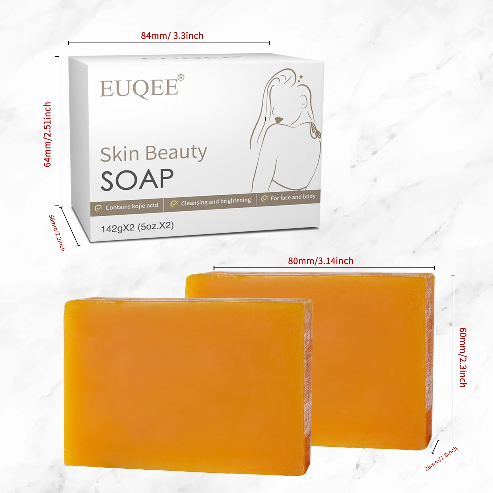 2 шт., мыло ручной работы с витамином C, ретинолом, коллагеном, кокосовым маслом для очистки кожи (art.: 3920c8e1e406b) - 3920c8e1e406b