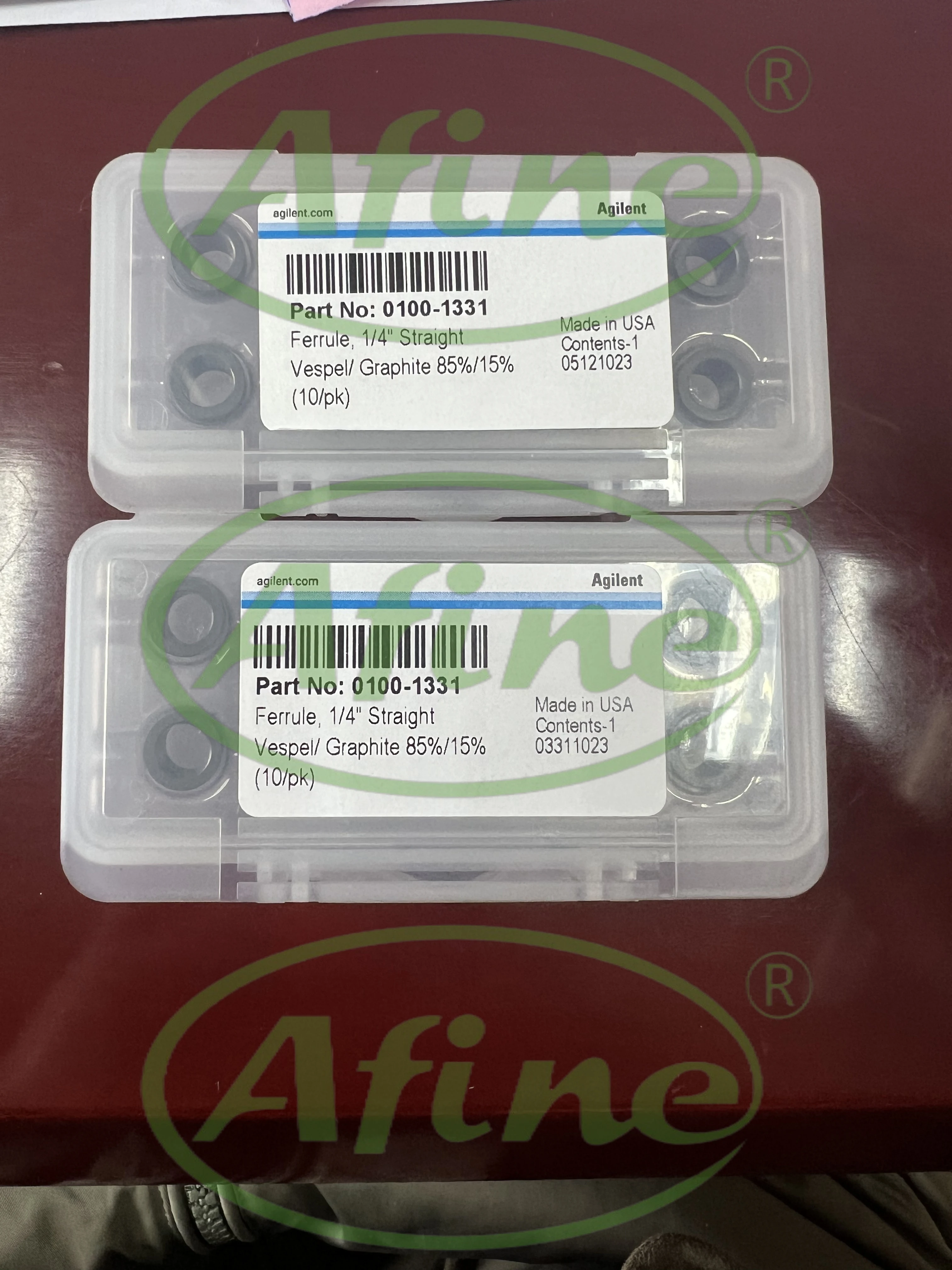 AFINE Agilent 0100-1331 Наконечник 1/4 дюйма 85% Vespel 10 шт.