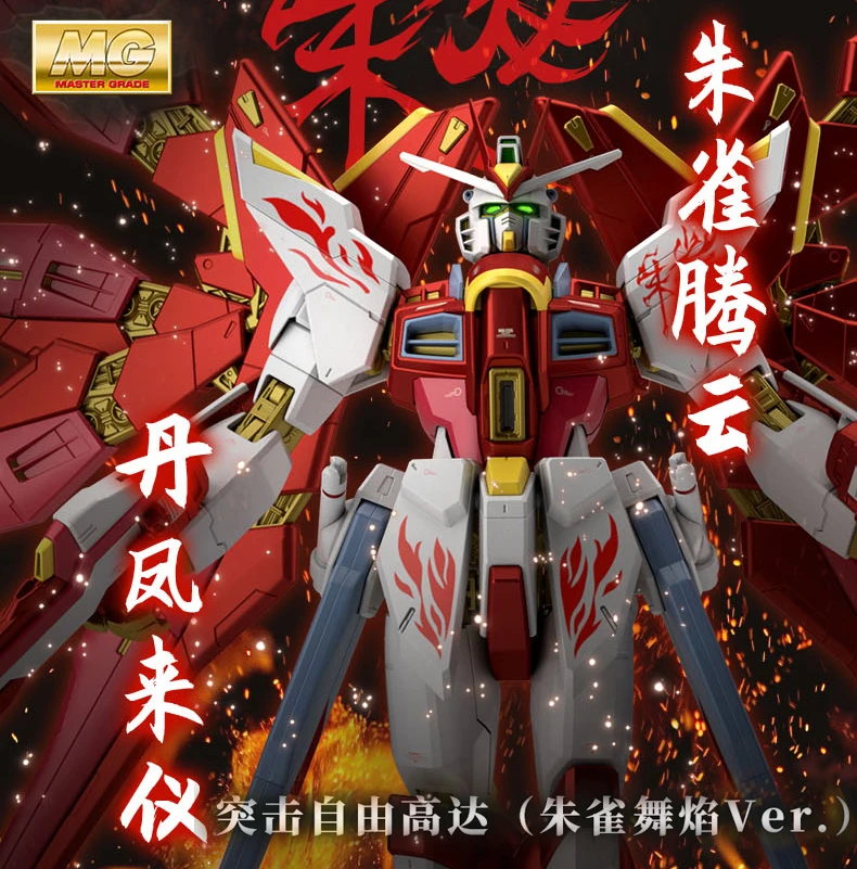 

New Bandai Anime Gundam Mg Strike Freedom (suzaku Ver.) Gunpla Action Figure Assembly Robot Collectible Model Ornaments Boy Toys
