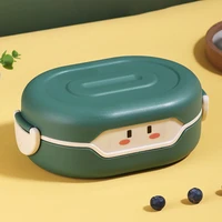hmt cartoon 3 partition plastic kids lunch box leak proof children bento box student food container microwave lunchbox